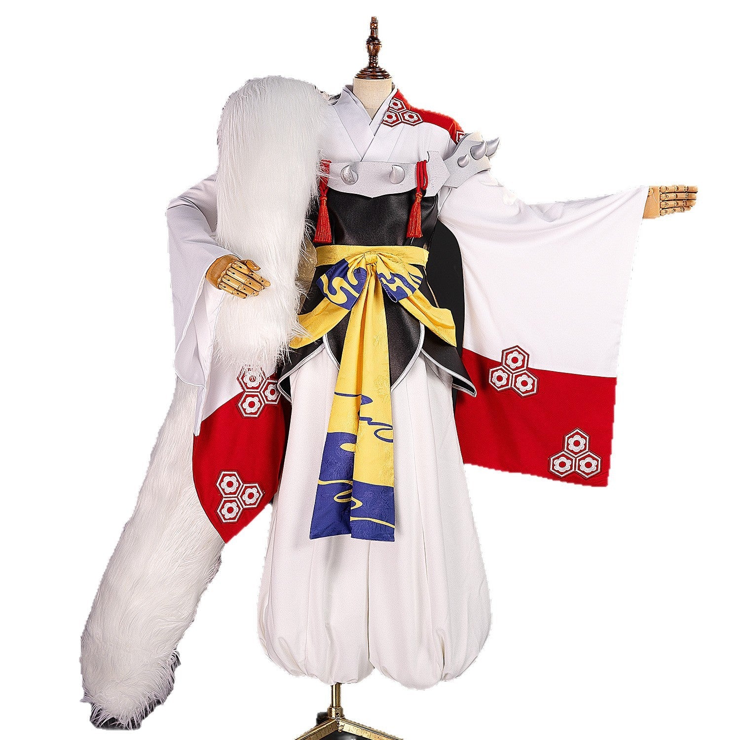 Luxury Custom Sesshomaru Cosplay Full Outfit, Inuyasha Anime Japanese Style Costume - Coscosmos