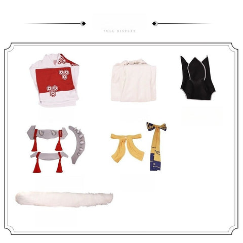 Luxury Custom Sesshomaru Cosplay Full Outfit, Inuyasha Anime Japanese Style Costume - Coscosmos