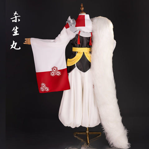 Luxury Custom Sesshomaru Cosplay Full Outfit, Inuyasha Anime Japanese Style Costume - Coscosmos