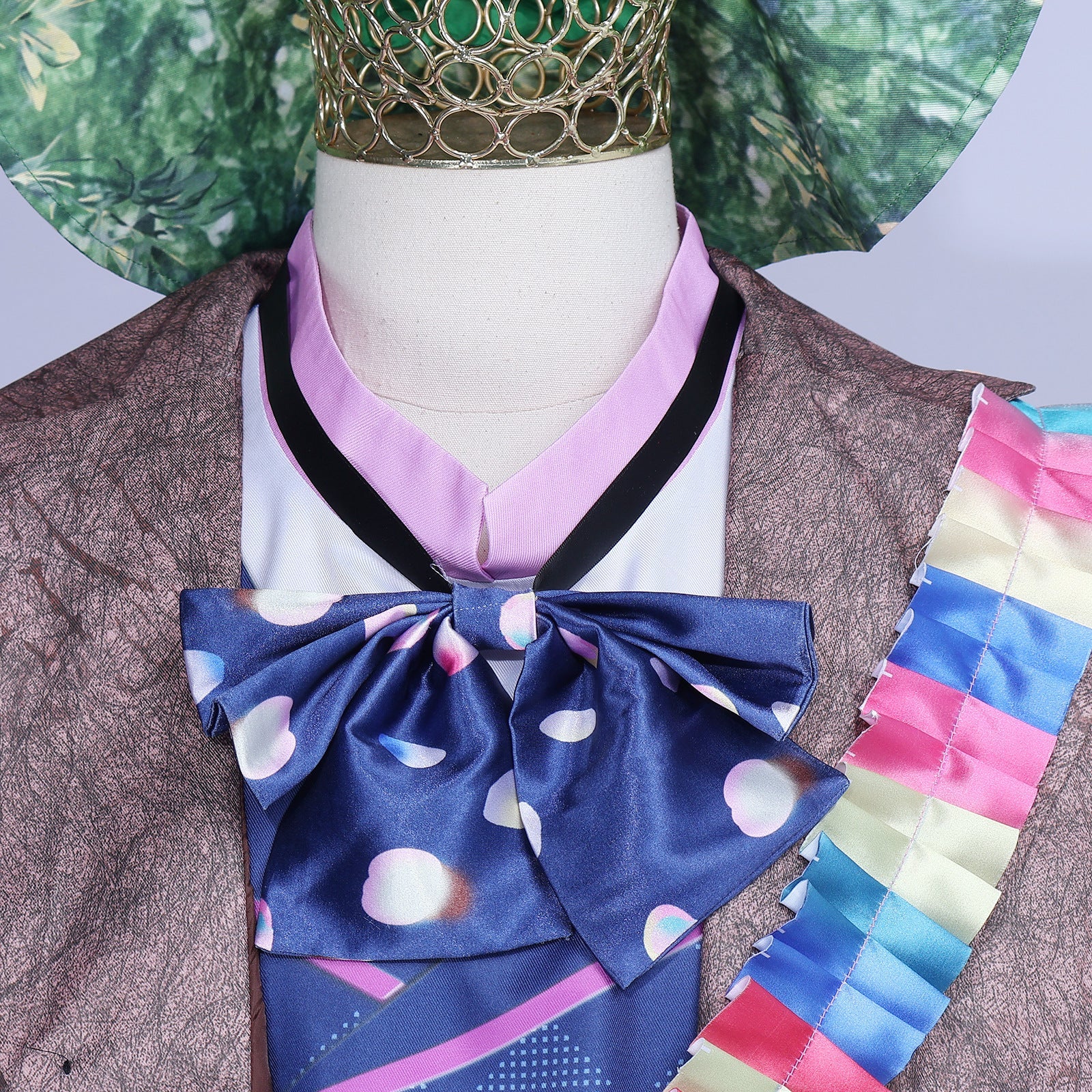 Mad Hatter Cosplay Costume Alice in Wonderland Movie Role Play Outfit - Coscosmos