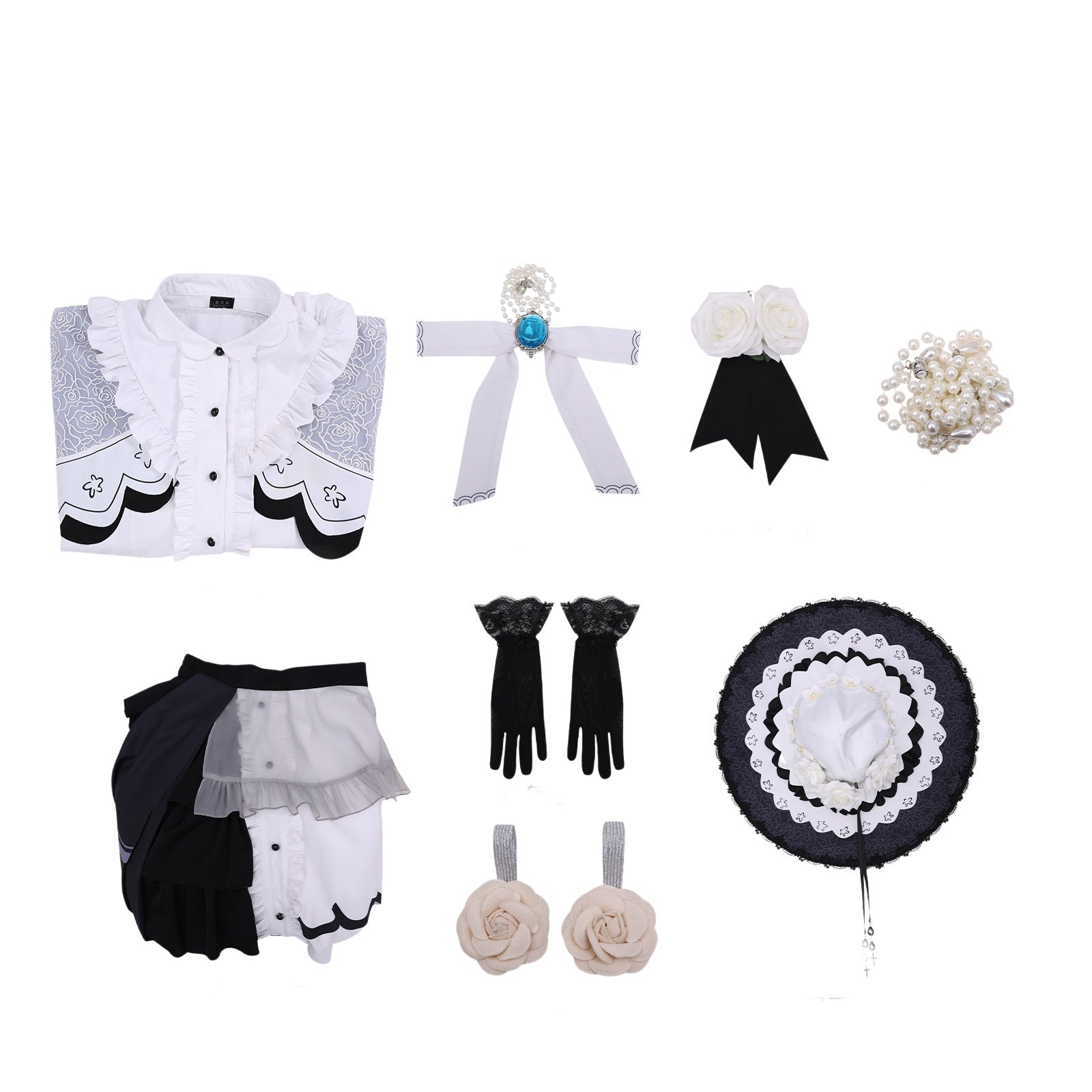 Magical Girl Witch Trial - Yukiyo Cosplay Costume Set | Grand Witch Judge Anime Game Outfit Full Set - Coscosmos