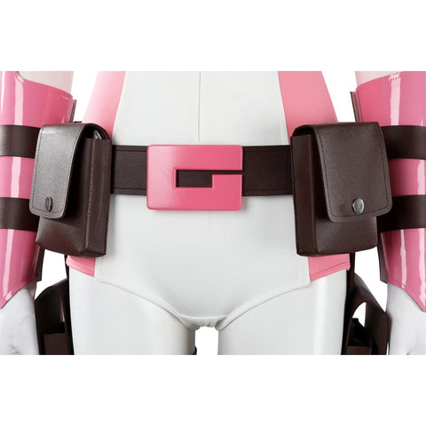 Marvel Comics Gwenpool Cosplay Costume with Matching Dual Blade Accessories - Coscosmos