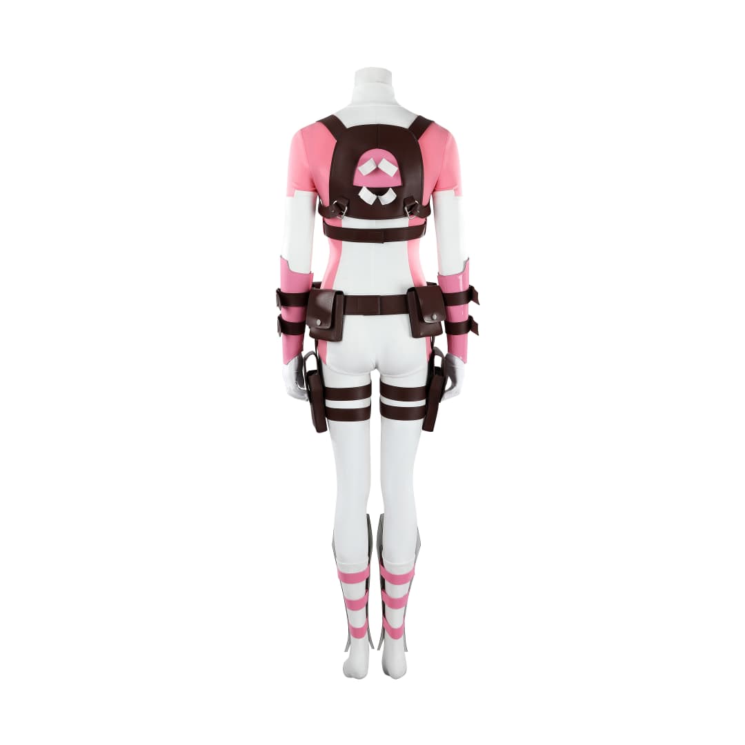 Marvel Comics Gwenpool Cosplay Costume with Matching Dual Blade Accessories - Coscosmos