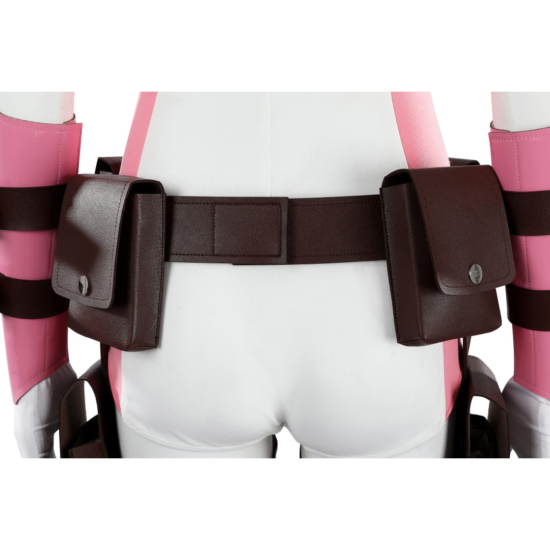 Marvel Comics Gwenpool Cosplay Costume with Matching Dual Blade Accessories - Coscosmos