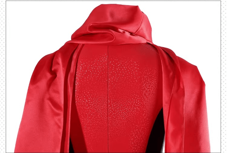 Marvel Elektra Daredevil Cosplay Costume | Red Comic Suit for Women Superhero Role - Play - Coscosmos