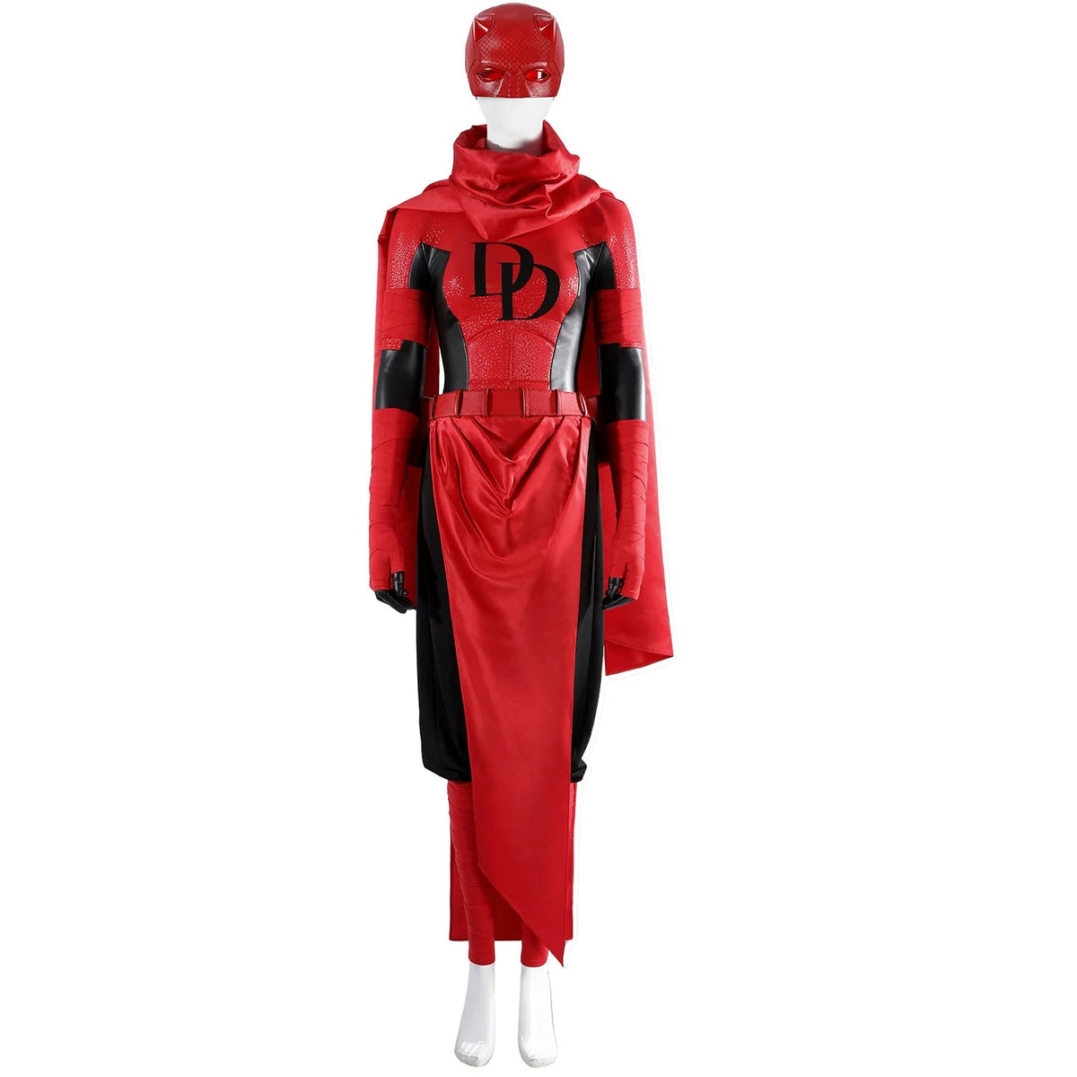 Marvel Elektra Daredevil Cosplay Costume | Red Comic Suit for Women Superhero Role - Play - Coscosmos