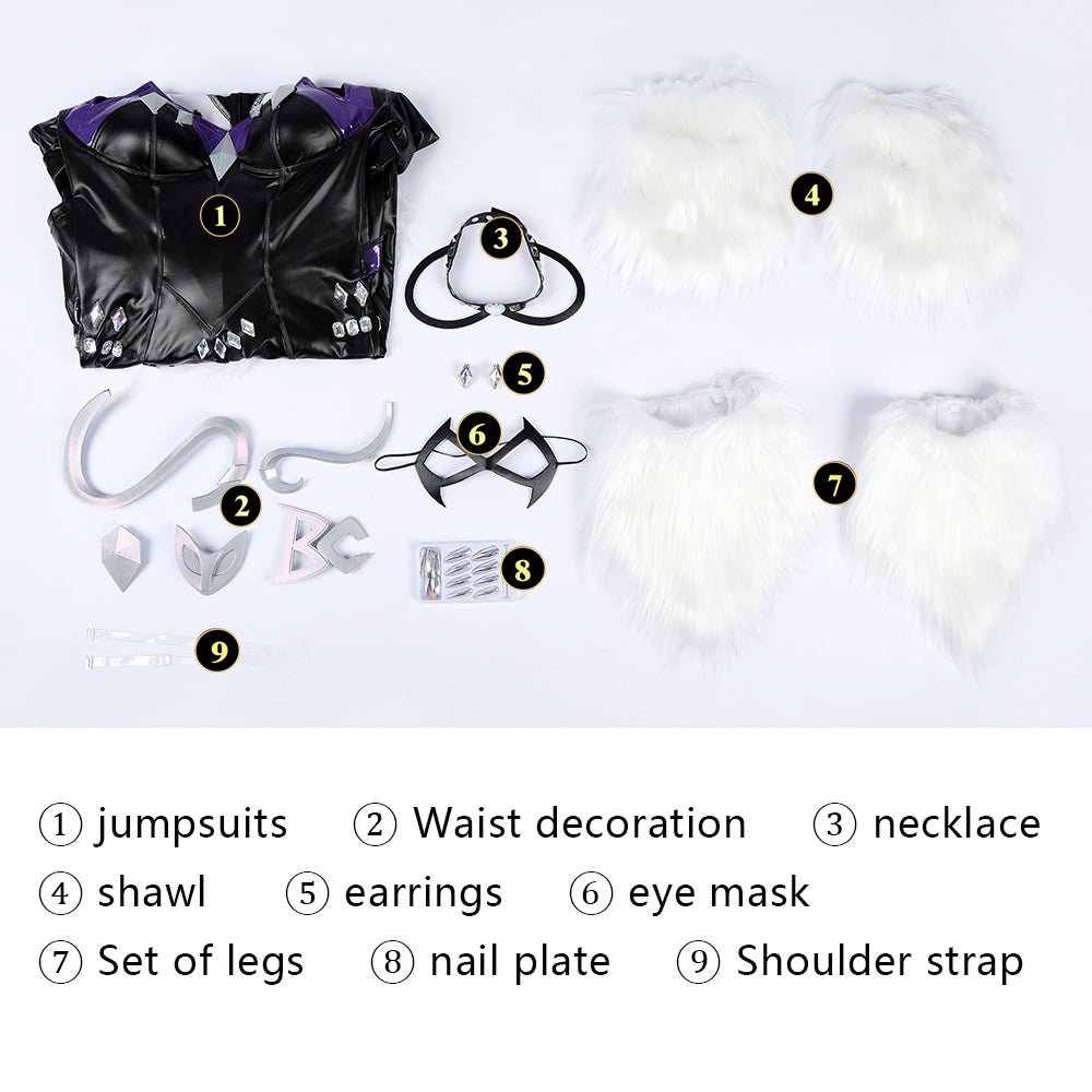 Marvel Rivals Black Cat Cosplay Costume - Coscosmos