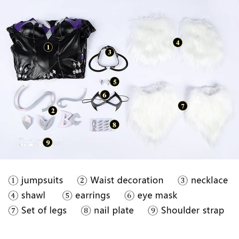 Marvel Rivals Black Cat Cosplay Costume - Coscosmos