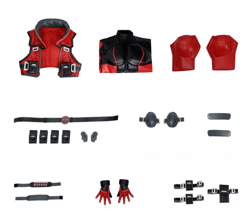 Marvel Rivals Deadpool Cosplay Costume Game Role Play Full Set Outfit - Coscosmos