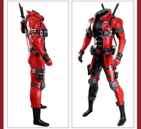 Marvel Rivals Deadpool Cosplay Costume Game Role Play Full Set Outfit - Coscosmos