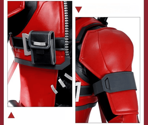 Marvel Rivals Deadpool Cosplay Costume Game Role Play Full Set Outfit - Coscosmos