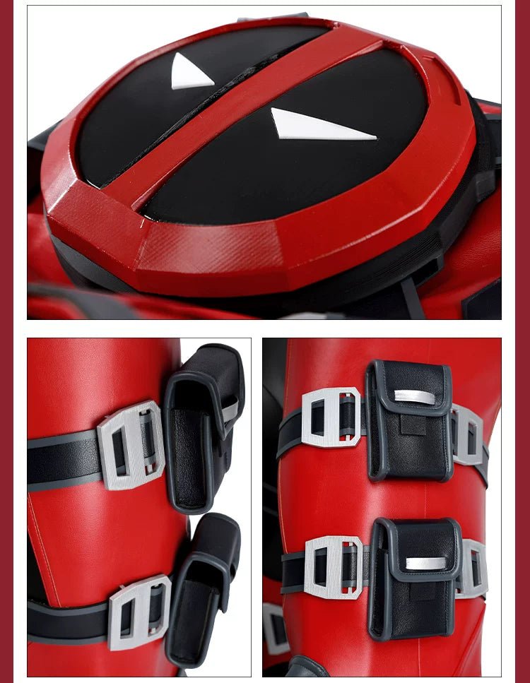 Marvel Rivals Deadpool Cosplay Costume Game Role Play Full Set Outfit - Coscosmos