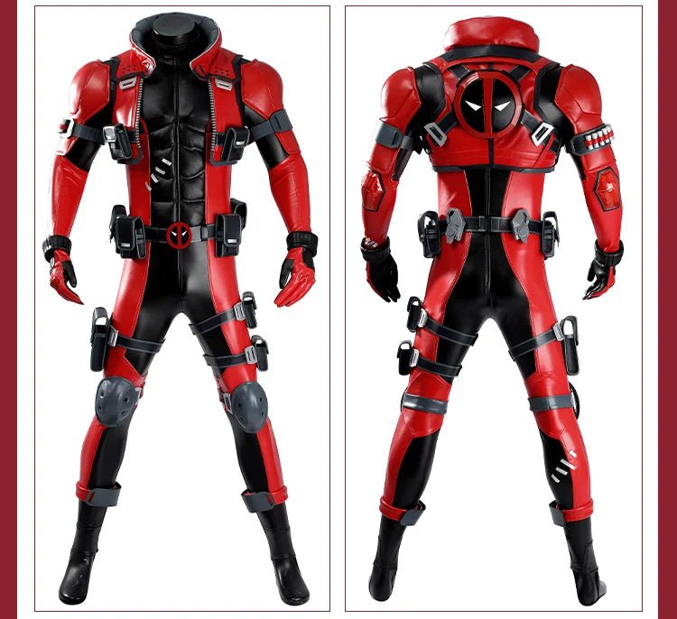 Marvel Rivals Deadpool Cosplay Costume Game Role Play Full Set Outfit - Coscosmos
