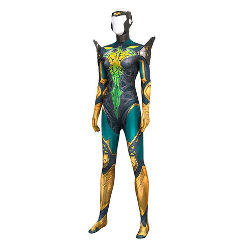 Marvel Rivals Phoenix Jean Grey Cosplay Jumpsuit Costume for Adults - Coscosmos