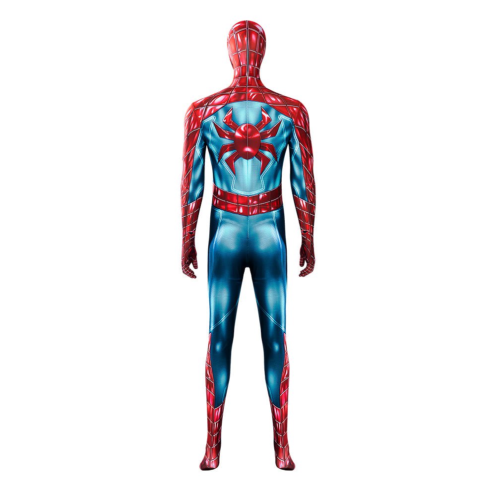 Marvel Spider - Man 2 Peter Parker Cosplay Costume - Halloween Battle Suit Blue Red Bodysuit - Coscosmos