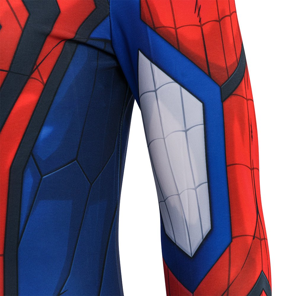Marvel: Spider - Man Cosplay Jumpsuit, Premium Halloween Costume for Adults, Authentic Muscle Print Design - Coscosmos