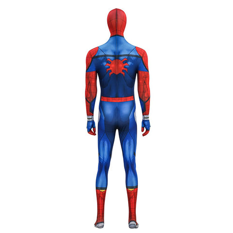 Marvel: Spider - Man Cosplay Jumpsuit, Premium Halloween Costume for Adults, Authentic Muscle Print Design - Coscosmos