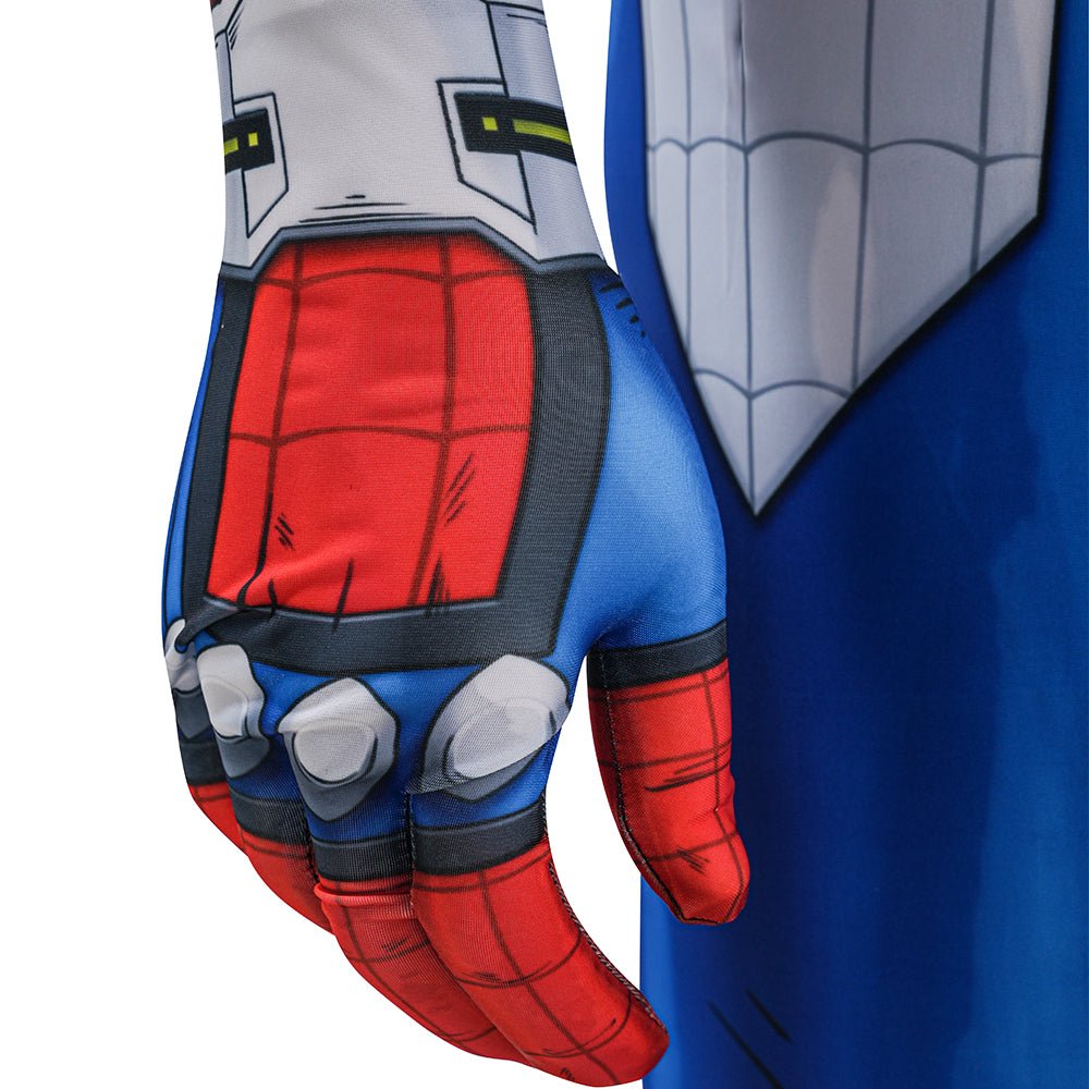 Marvel: Spider - Man Cosplay Jumpsuit, Premium Halloween Costume for Adults, Authentic Muscle Print Design - Coscosmos