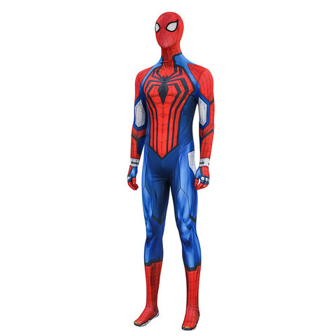 Marvel: Spider - Man Cosplay Jumpsuit, Premium Halloween Costume for Adults, Authentic Muscle Print Design - Coscosmos