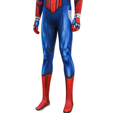 Marvel: Spider - Man Cosplay Jumpsuit, Premium Halloween Costume for Adults, Authentic Muscle Print Design - Coscosmos