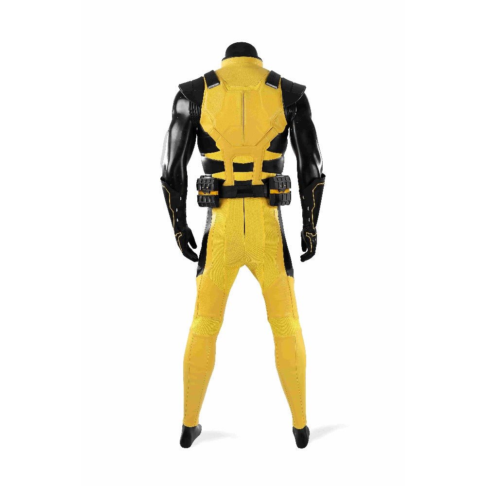 Marvel Wolverine Classic Yellow Suit Full Set Cosplay Costume, X - Men Logan Superhero Outfit for Adult Cosplay - Coscosmos