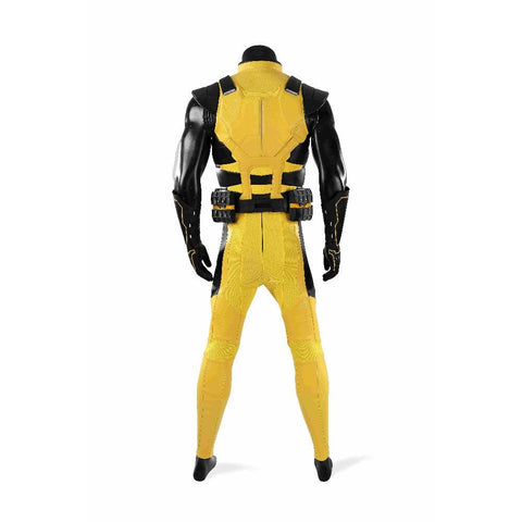 Marvel Wolverine Classic Yellow Suit Full Set Cosplay Costume, X - Men Logan Superhero Outfit for Adult Cosplay - Coscosmos