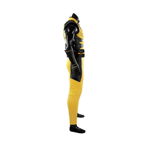 Marvel Wolverine Classic Yellow Suit Full Set Cosplay Costume, X - Men Logan Superhero Outfit for Adult Cosplay - Coscosmos