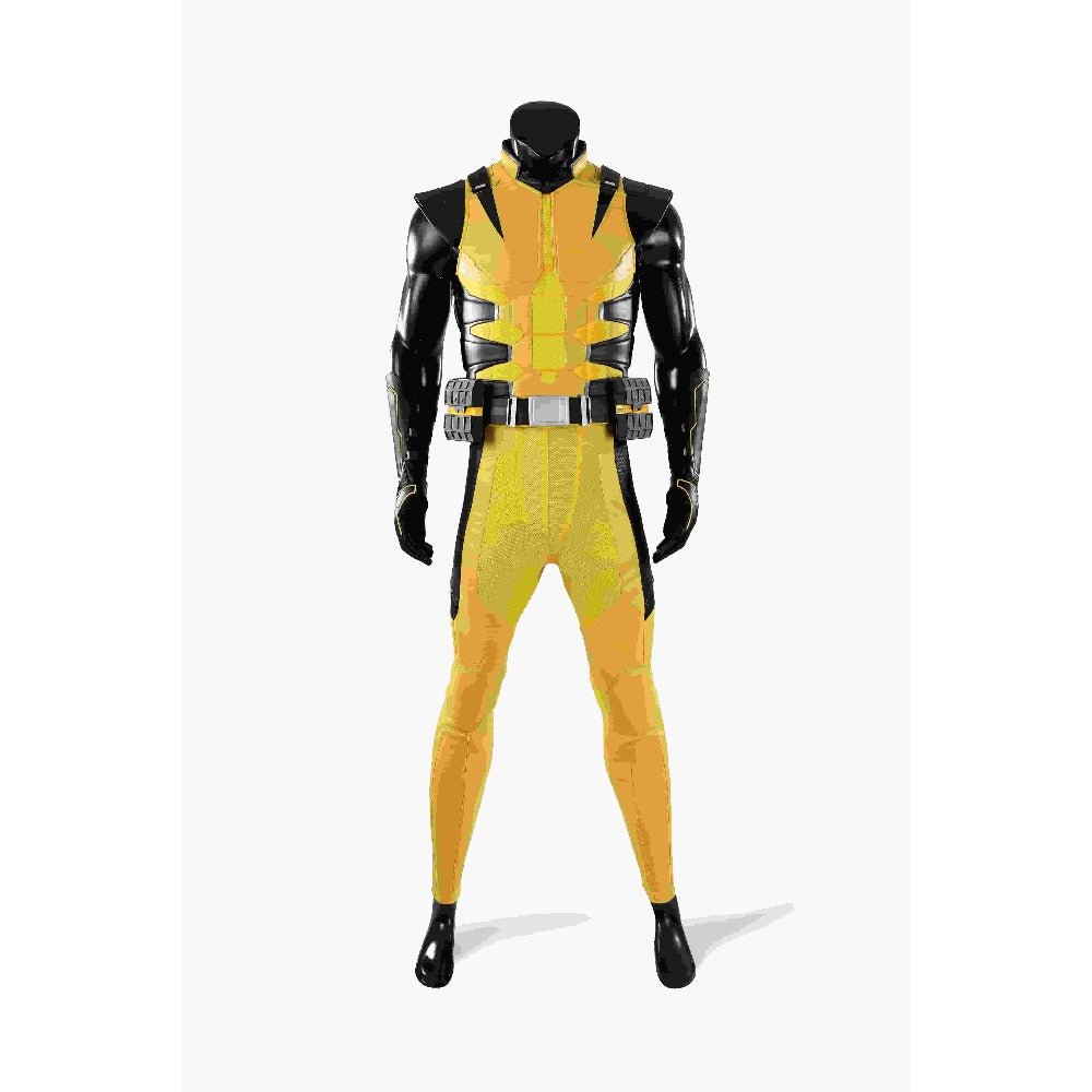 Marvel Wolverine Classic Yellow Suit Full Set Cosplay Costume, X - Men Logan Superhero Outfit for Adult Cosplay - Coscosmos