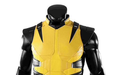 Marvel Wolverine Classic Yellow Suit Full Set Cosplay Costume, X - Men Logan Superhero Outfit for Adult Cosplay - Coscosmos