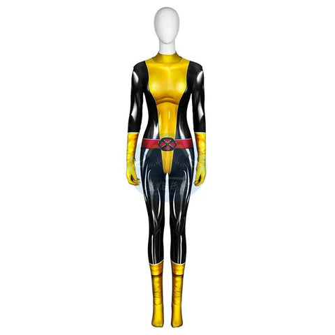 Marvel X - Men Shadowcat Comic Version Jumpsuit, Kitty Pryde Women Cosplay Tight Bodysuit, Superhero Comic Con Outfit - Coscosmos