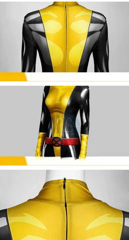 Marvel X - Men Shadowcat Comic Version Jumpsuit, Kitty Pryde Women Cosplay Tight Bodysuit, Superhero Comic Con Outfit - Coscosmos