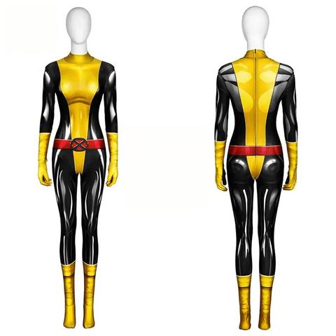 Marvel X - Men Shadowcat Comic Version Jumpsuit, Kitty Pryde Women Cosplay Tight Bodysuit, Superhero Comic Con Outfit - Coscosmos