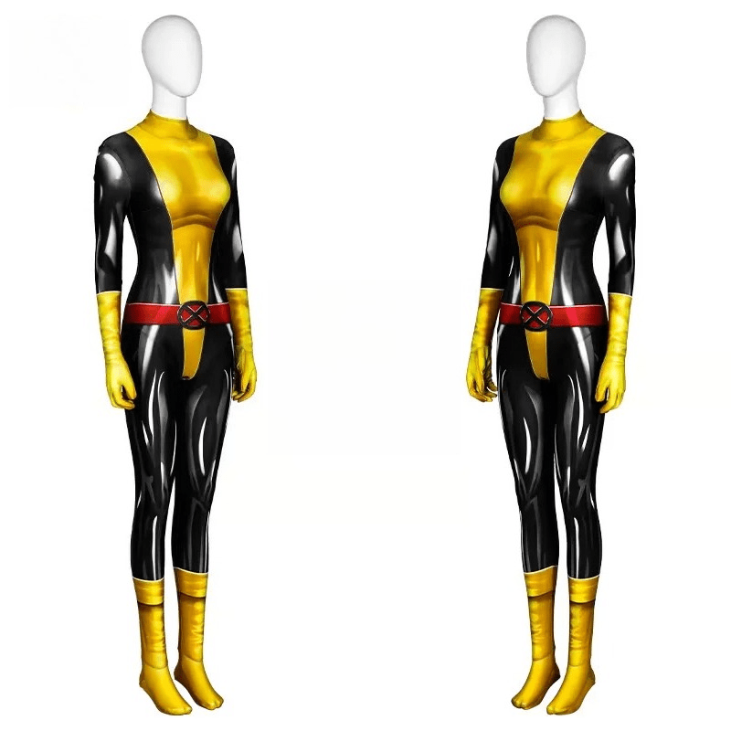 Marvel X - Men Shadowcat Comic Version Jumpsuit, Kitty Pryde Women Cosplay Tight Bodysuit, Superhero Comic Con Outfit - Coscosmos