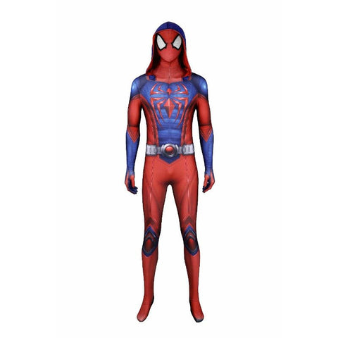 Marvel's Spider - Man 2 Peter Parker Scarlet III Suit Cosplay Bodysuit Jumpsuit - Coscosmos