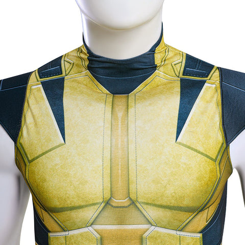 Marvel's Wolverine Full Body Jumpsuit Game Cosplay Costume with Claw Details - Coscosmos