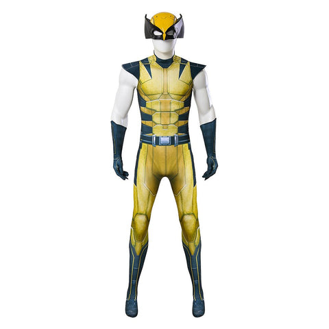 Marvel's Wolverine Full Body Jumpsuit Game Cosplay Costume with Claw Details - Coscosmos