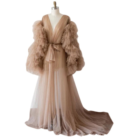 Maternity Cosplay Costume Mesh Photography Dress with 3D Patterns for Halloween Parties and Photo Shoots - Coscosmos