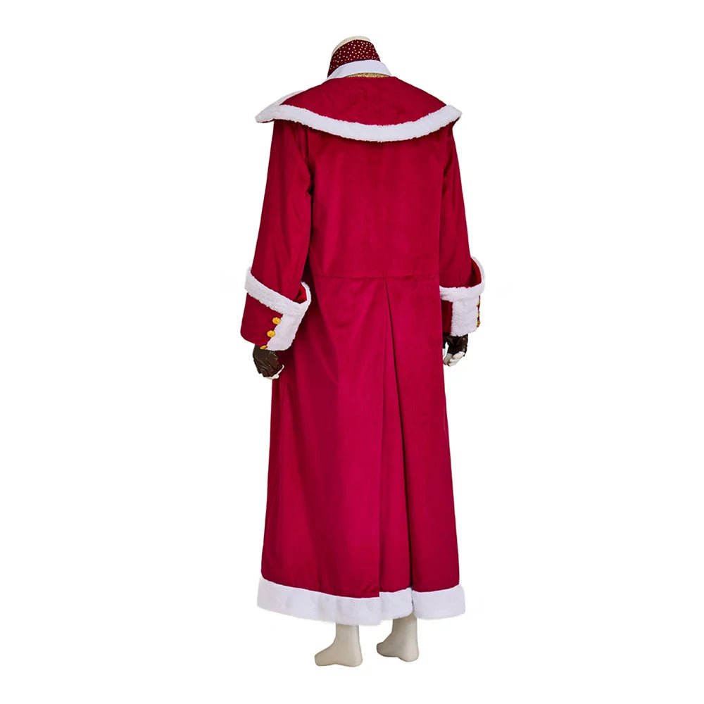 Medieval Christmas Santa Claus Cosplay Costume Red Jacket Suit Full Set Stage Performance Outfit - Coscosmos