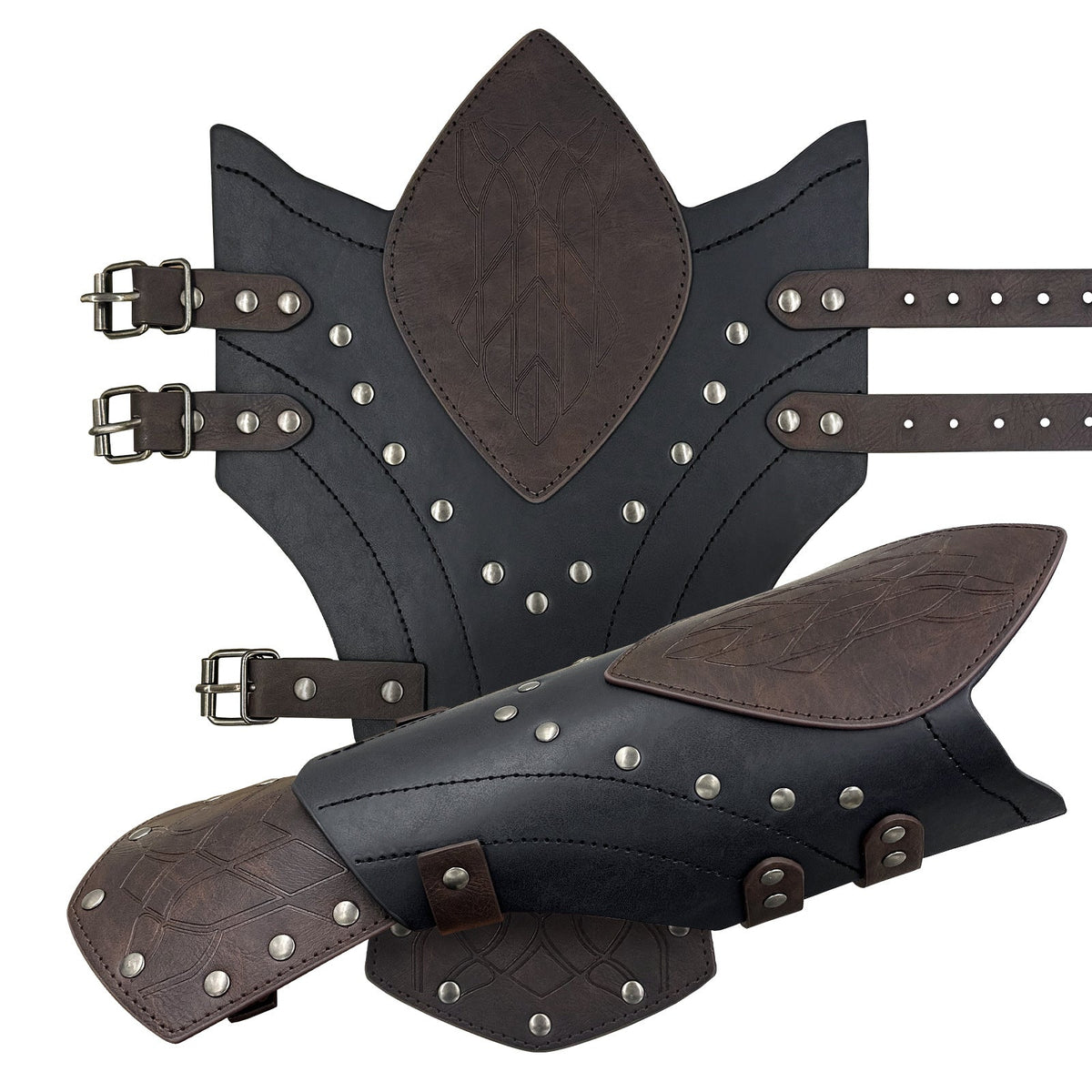 Medieval Elf Bracers Nordic Viking Style Cosplay Arm Guards for Authentic Costume Look - Coscosmos