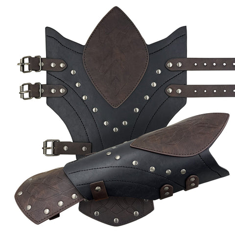 Medieval Elf Bracers Nordic Viking Style Cosplay Arm Guards for Authentic Costume Look - Coscosmos