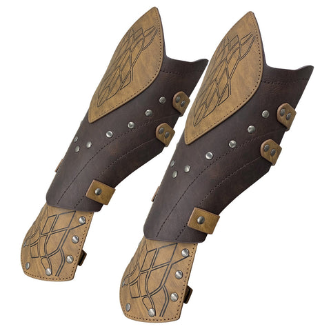 Medieval Elf Bracers Nordic Viking Style Cosplay Arm Guards for Authentic Costume Look - Coscosmos