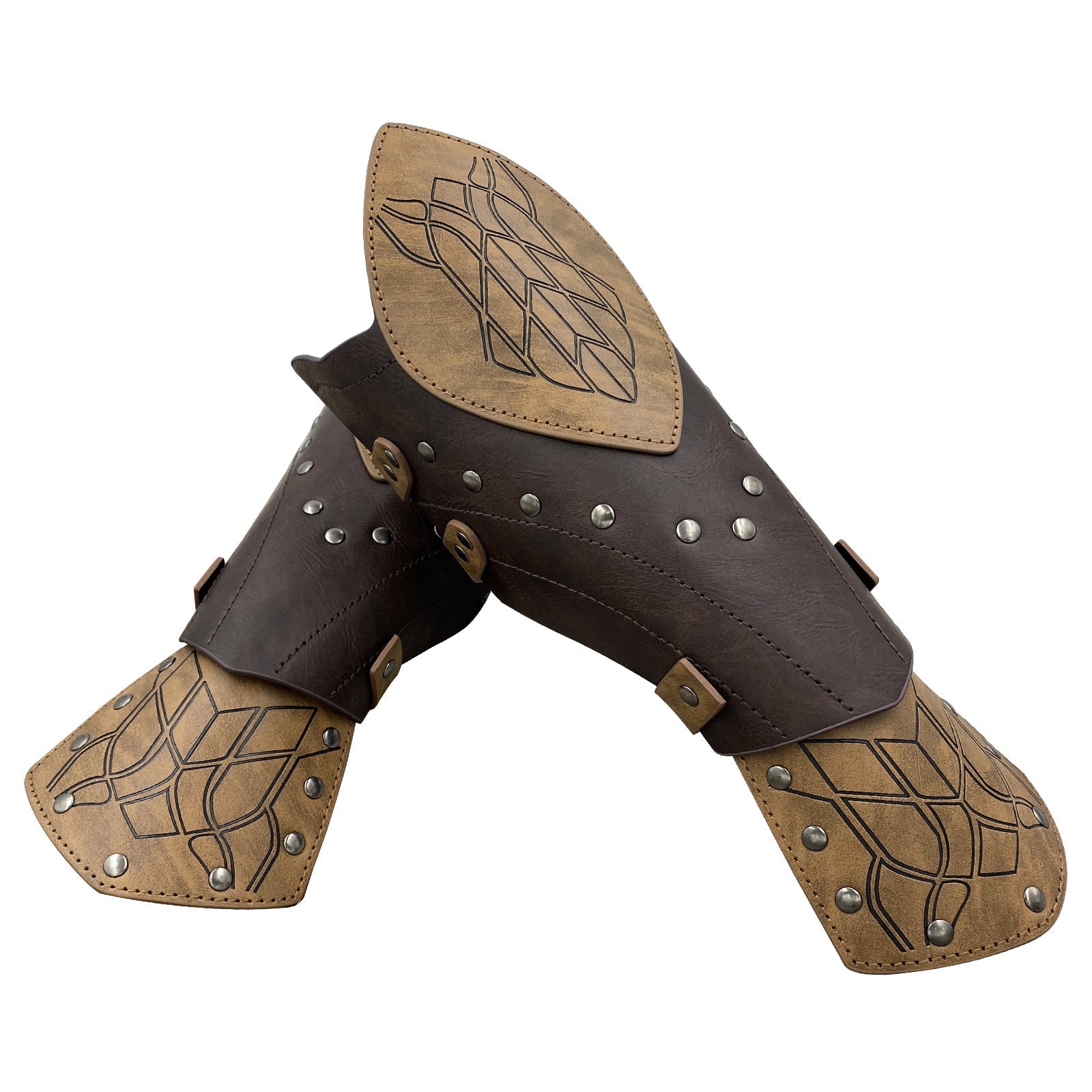 Medieval Elf Bracers Nordic Viking Style Cosplay Arm Guards for Authentic Costume Look - Coscosmos