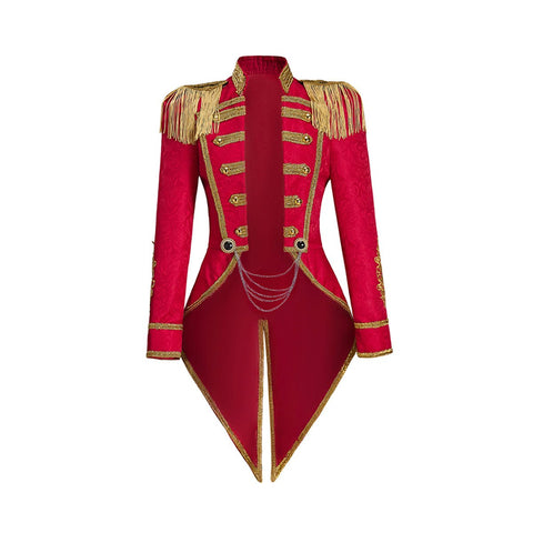 Medieval Female Red Army Officer Coat - Cosplay Costume for Historical Enthusiasts - Coscosmos