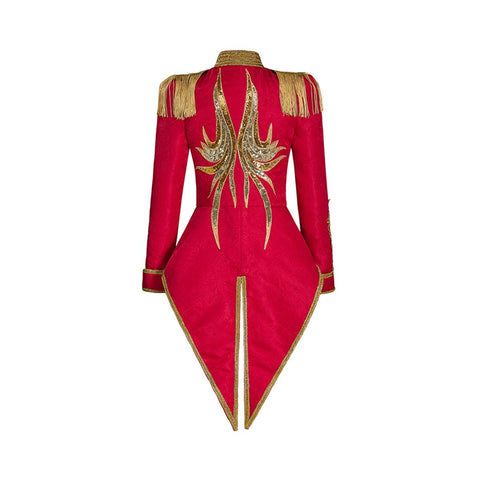 Medieval Female Red Army Officer Coat - Cosplay Costume for Historical Enthusiasts - Coscosmos