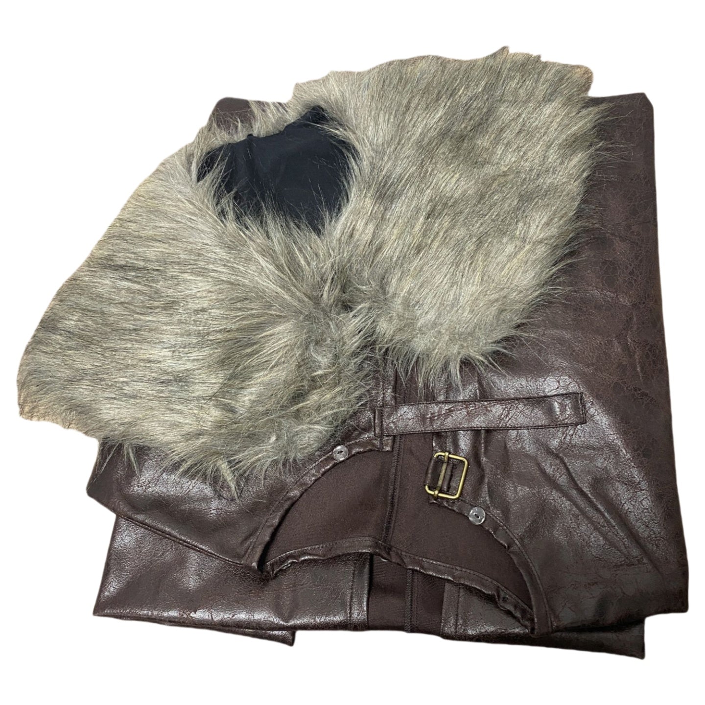 Medieval Fur Cape Nordic Viking Style Retro Stage Cosplay Costume - Coscosmos