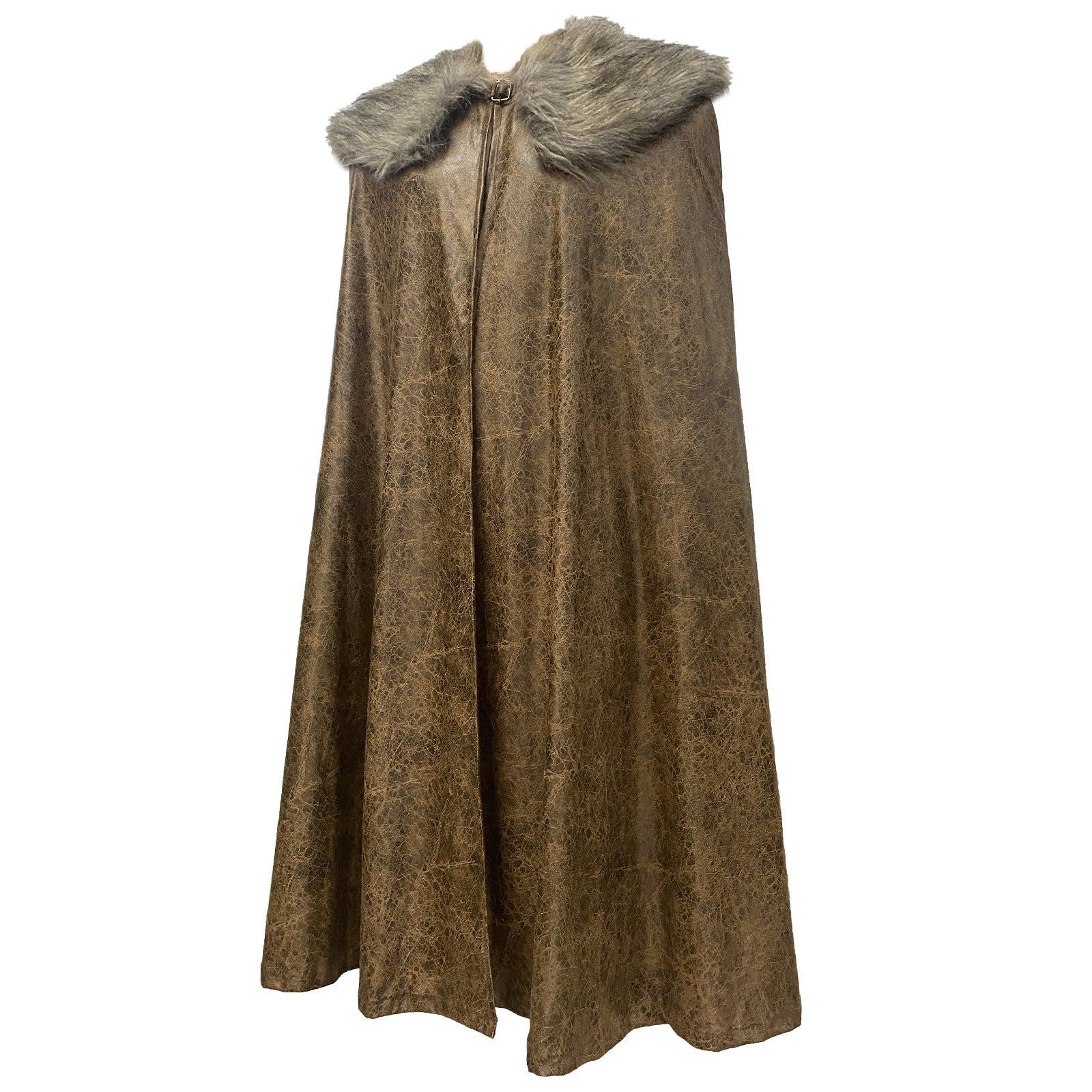 Medieval Fur Cape Nordic Viking Style Retro Stage Cosplay Costume - Coscosmos