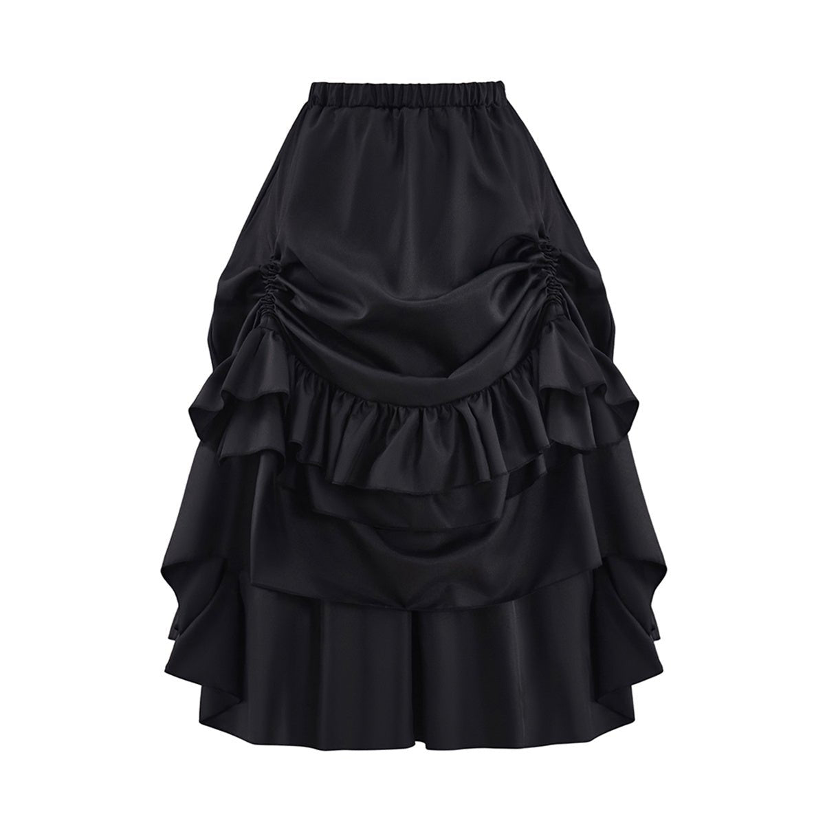 Medieval Gothic Black Bustier Skirt Cosplay Costume - Coscosmos