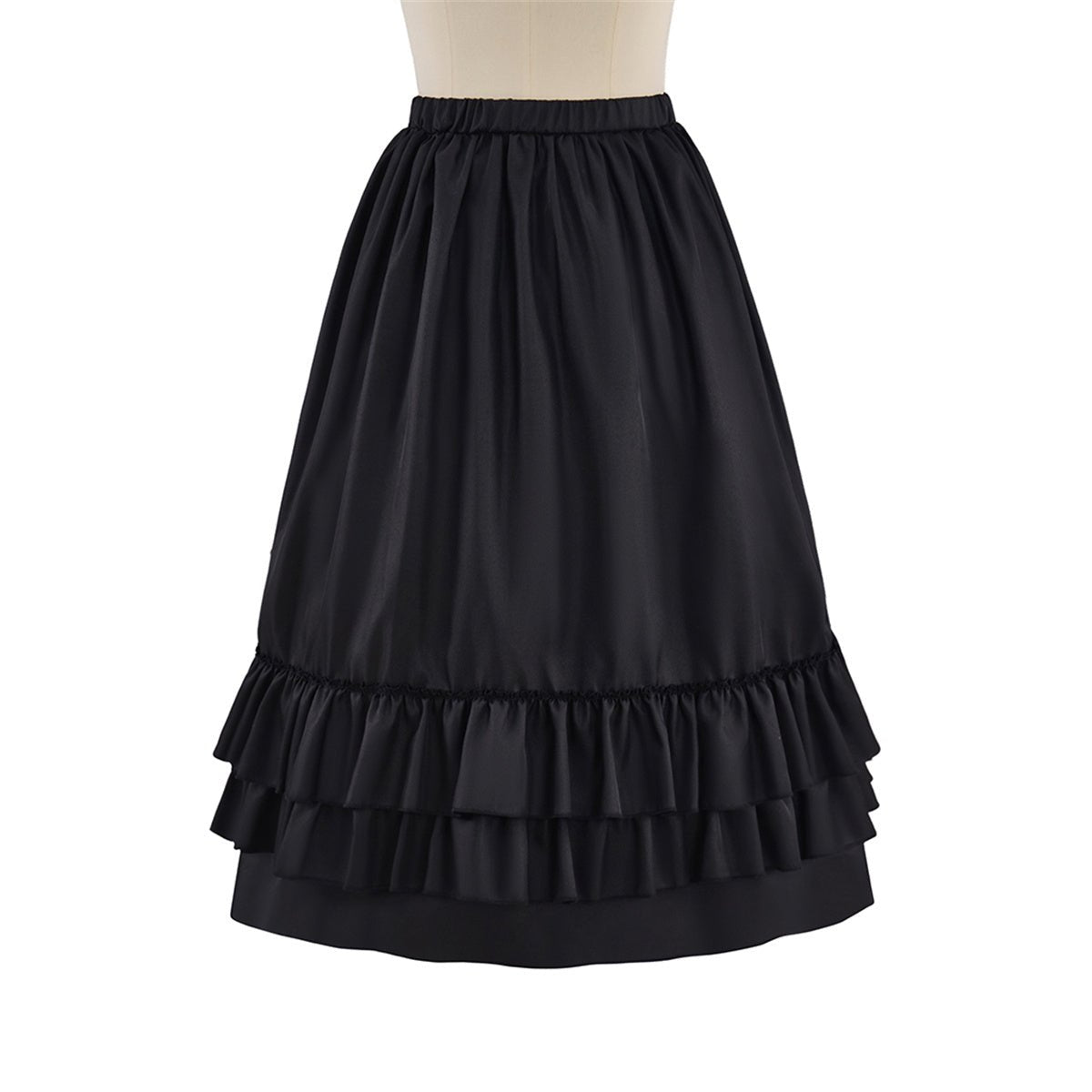 Medieval Gothic Black Bustier Skirt Cosplay Costume - Coscosmos