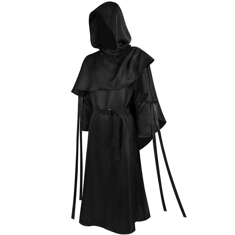 Medieval Monk Robe Halloween Grim Reaper Costume - Coscosmos
