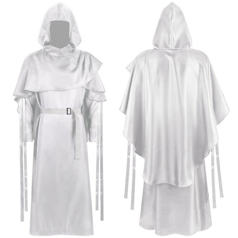 Medieval Monk Robe Halloween Grim Reaper Costume - Coscosmos